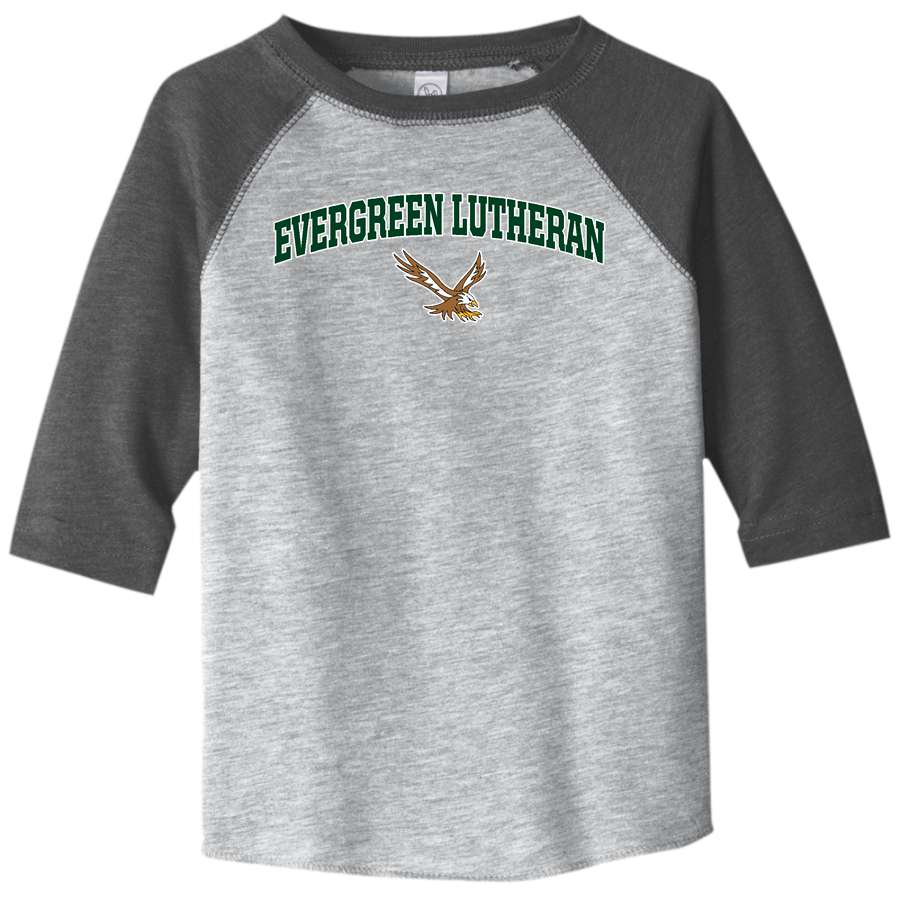 Evergreen Lutheran Eagles <span class="pdp-name-mascot">Evergreen Lutheran Eagles</span> Rabbit Skins Toddler Baseball Fine Jersey T-Shirt
