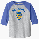 BELLWOOD-ANTIS HIGH SCHOOL BLUE DEVILS <span class="pdp-name-mascot">BELLWOOD - ANTIS BLUE DEVILS</span> Rabbit Skins Toddler Baseball Fine Jersey T-Shirt Front Thumbnail