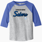 Susquehanna Sabers <span class="pdp-name-mascot">Susquehanna Community High School Sabers</span> Rabbit Skins Toddler Baseball Fine Jersey T-Shirt Front Thumbnail
