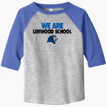 Linwood School Lions Rabbit Skins Toddler Baseball Fine Jersey T-Shirt Front Thumbnail
