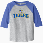 Central Christian Tigers Rabbit Skins Toddler Baseball Fine Jersey T-Shirt Front Thumbnail