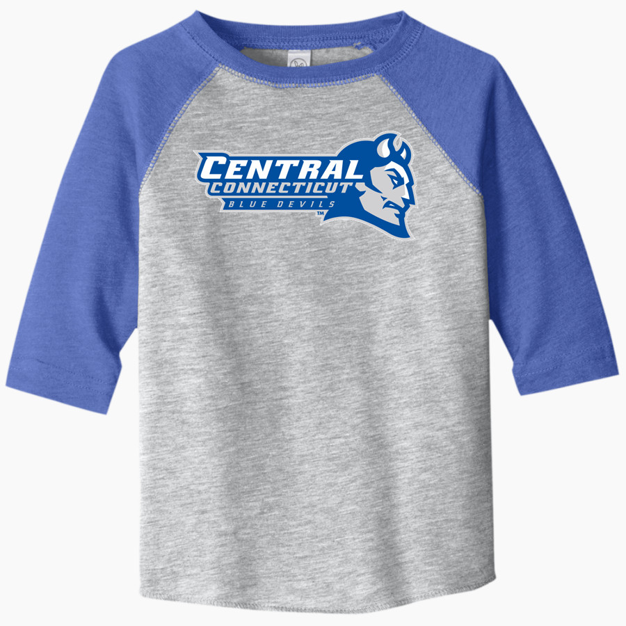 CCSU Blue Devils <span class="pdp-name-mascot">CCSU Blue Devils</span> Rabbit Skins Toddler Baseball Fine Jersey T-Shirt