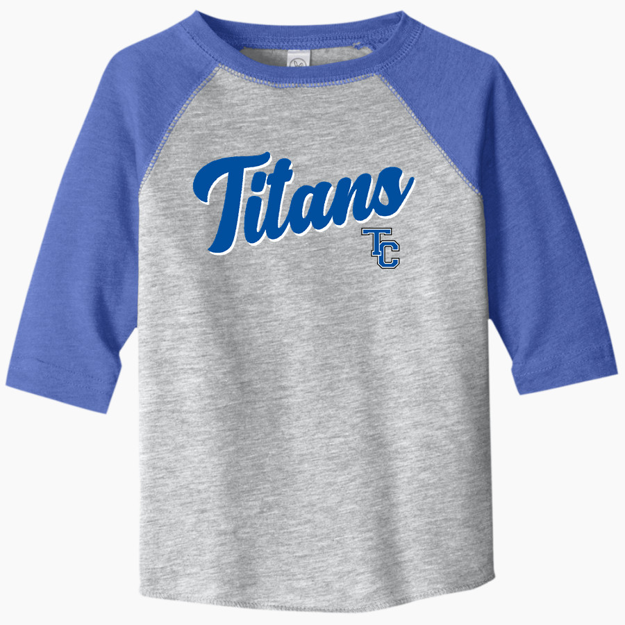 TRINITY COLLEGIATE SCHOOL TITANS <span class="pdp-name-mascot">TRINITY COLLEGIATE TITANS</span> Rabbit Skins Toddler Baseball Fine Jersey T-Shirt