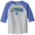 LYMAN HIGH SCHOOL GREYHOUNDS <span class="pdp-name-mascot">LYMAN GREYHOUNDS</span> Rabbit Skins Toddler Baseball Fine Jersey T-Shirt Front Thumbnail