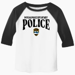 Potsdam Police Deptartment Police <span class="pdp-name-mascot">Potsdam Police Deptartment Police</span> Rabbit Skins Toddler Baseball Fine Jersey T-Shirt Front Thumbnail