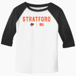 STRATFORD HIGH SCHOOL TIGERS <span class="pdp-name-mascot">STRATFORD TIGERS</span> Rabbit Skins Toddler Baseball Fine Jersey T-Shirt Front Thumbnail