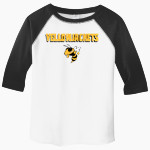 Mulberry - Pleasant View Yellowjackets <span class="pdp-name-mascot">Mulberry - Pleasant View Yellowjackets</span> Rabbit Skins Toddler Baseball Fine Jersey T-Shirt Front Thumbnail
