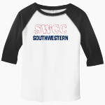 Southwestern Spartans <span class="pdp-name-mascot">Southwestern Spartans</span> Rabbit Skins Toddler Baseball Fine Jersey T-Shirt Front Thumbnail