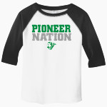 HAPPY HILL FARM ACADEMY PIONEERS <span class="pdp-name-mascot">HAPPY HILL FARM ACADEMY PIONEERS</span> Rabbit Skins Toddler Baseball Fine Jersey T-Shirt Front Thumbnail