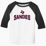 GRAPELAND HIGH SCHOOL SANDIES <span class="pdp-name-mascot">GRAPELAND SANDIES</span> Rabbit Skins Toddler Baseball Fine Jersey T-Shirt Front Thumbnail