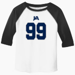 JACKSON ACADEMY RAIDERS <span class="pdp-name-mascot">JACKSON ACADEMY RAIDERS</span> Rabbit Skins Toddler Baseball Fine Jersey T-Shirt Front Thumbnail