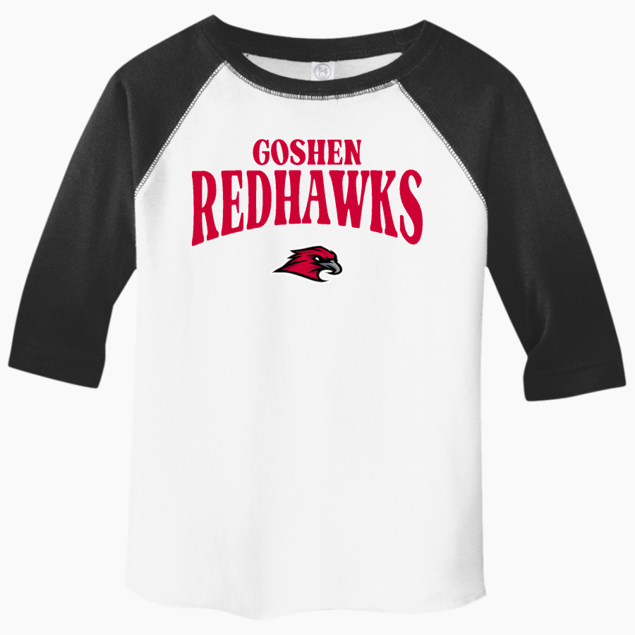 Goshen RedHawks <span class="pdp-name-mascot">Goshen RedHawks</span> Rabbit Skins Toddler Baseball Fine Jersey T-Shirt