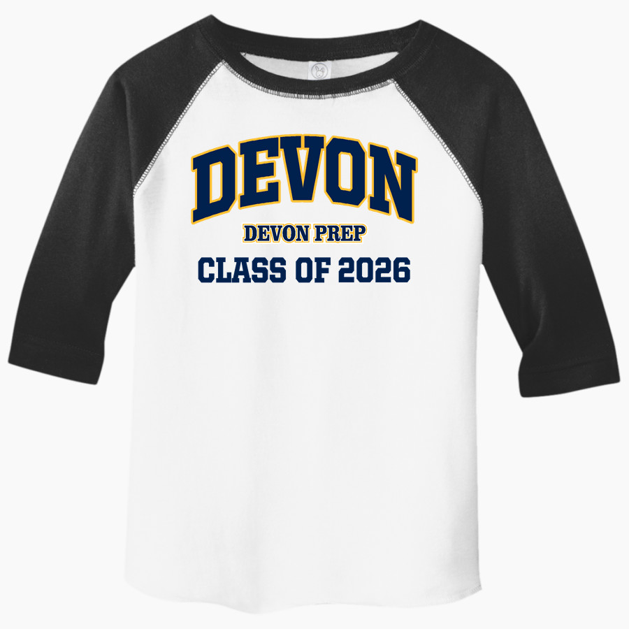 Devon Prep <span class="pdp-name-mascot">Devon Tide</span> Rabbit Skins Toddler Baseball Fine Jersey T-Shirt