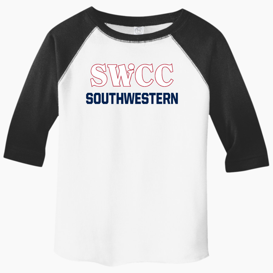 Southwestern Spartans <span class="pdp-name-mascot">Southwestern Spartans</span> Rabbit Skins Toddler Baseball Fine Jersey T-Shirt