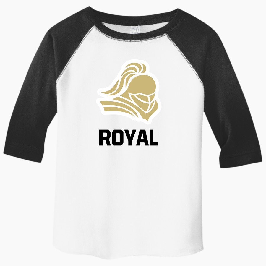 ROYAL HIGH SCHOOL KNIGHTS <span class="pdp-name-mascot">ROYAL KNIGHTS</span> Rabbit Skins Toddler Baseball Fine Jersey T-Shirt