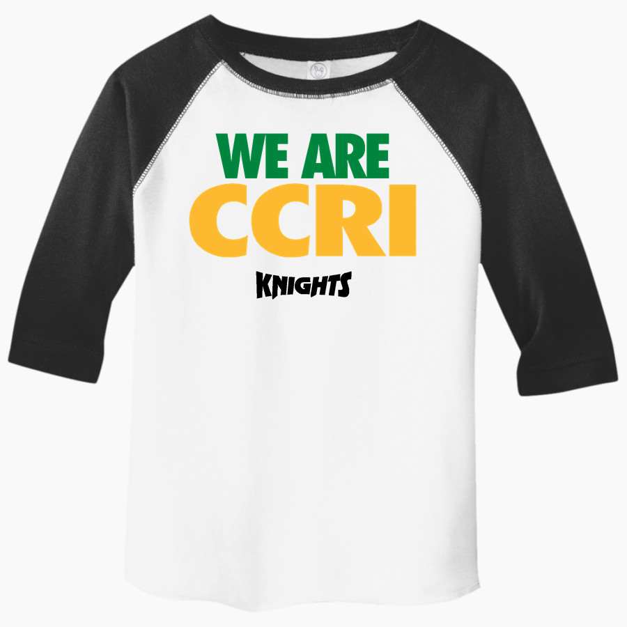Community College of Rhode Island Knights <span class="pdp-name-mascot">COMMUNITY COLLEGE OF RHODE ISLAND Knights</span> Rabbit Skins Toddler Baseball Fine Jersey T-Shirt