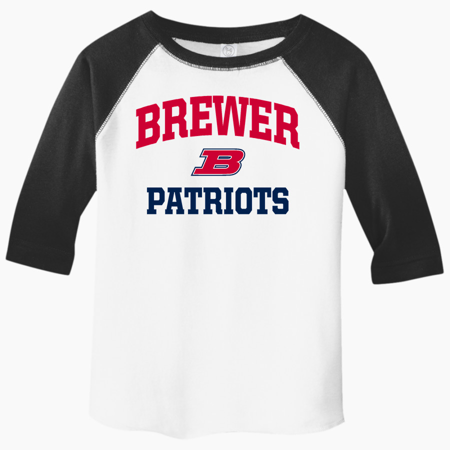 Brewer Patriots <span class="pdp-name-mascot">Brewer Patriots</span> Rabbit Skins Toddler Baseball Fine Jersey T-Shirt