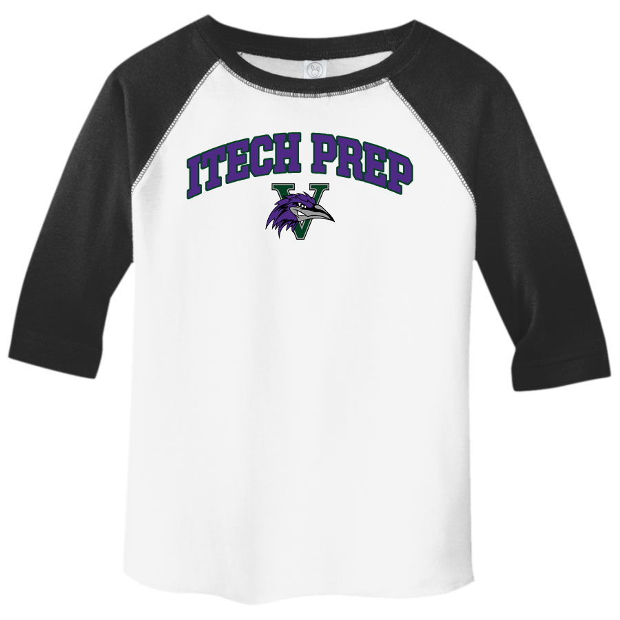 iTech Prep Ravens <span class="pdp-name-mascot">Vancouver i Tech Preparatory School Ravens</span> Rabbit Skins Toddler Baseball Fine Jersey T-Shirt