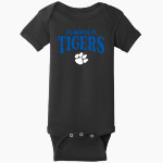 Demopolis Tigers <span class="pdp-name-mascot">Demopolis Tigers</span> Rabbit Skins Infant Short Sleeve Baby Rib Onesie Front Thumbnail