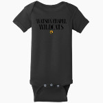 Watson Chapel Wildcats Rabbit Skins Infant Short Sleeve Baby Rib Onesie Front Thumbnail