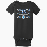 Twelve Bridges Titans Rabbit Skins Infant Short Sleeve Baby Rib Onesie Front Thumbnail