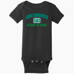 San Domenico Panthers <span class="pdp-name-mascot">San Domenico Panthers</span> Rabbit Skins Infant Short Sleeve Baby Rib Onesie Front Thumbnail