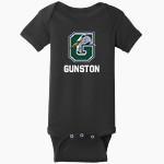 Gunston Herons Rabbit Skins Infant Short Sleeve Baby Rib Onesie Front Thumbnail