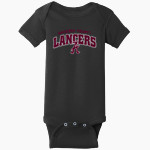 AMHERST COUNTY HIGH SCHOOL LANCERS <span class="pdp-name-mascot">AMHERST COUNTY LANCERS</span> Rabbit Skins Infant Short Sleeve Baby Rib Onesie Front Thumbnail