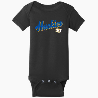 Rabbit Skins Infant Short Sleeve Baby Rib Onesie