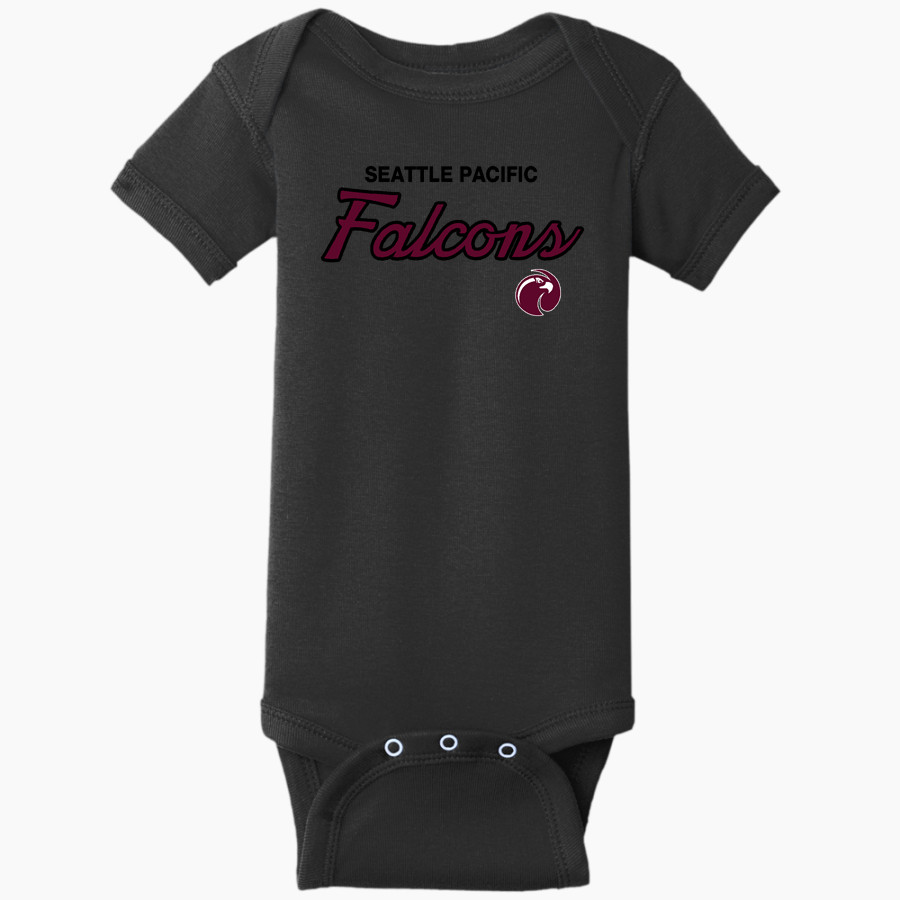 Seattle Pacific Falcons <span class="pdp-name-mascot">Seattle Pacific Falcons</span> Rabbit Skins Infant Short Sleeve Baby Rib Onesie