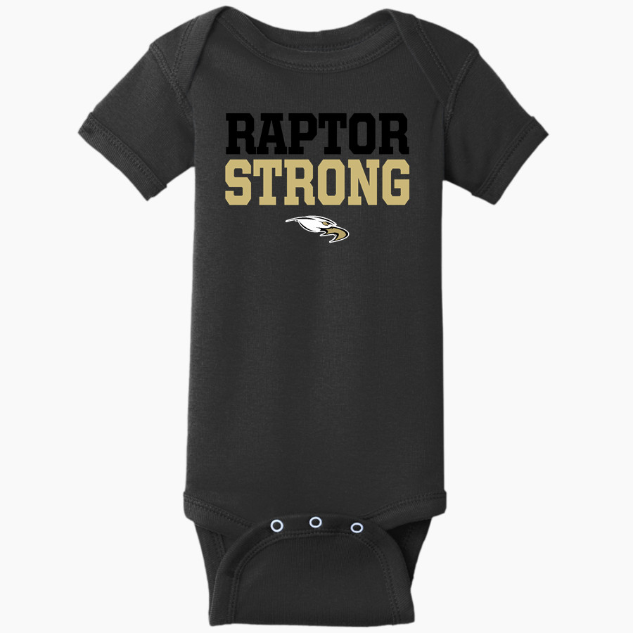 East Ridge Raptors <span class="pdp-name-mascot">East Ridge Raptors</span> Rabbit Skins Infant Short Sleeve Baby Rib Onesie
