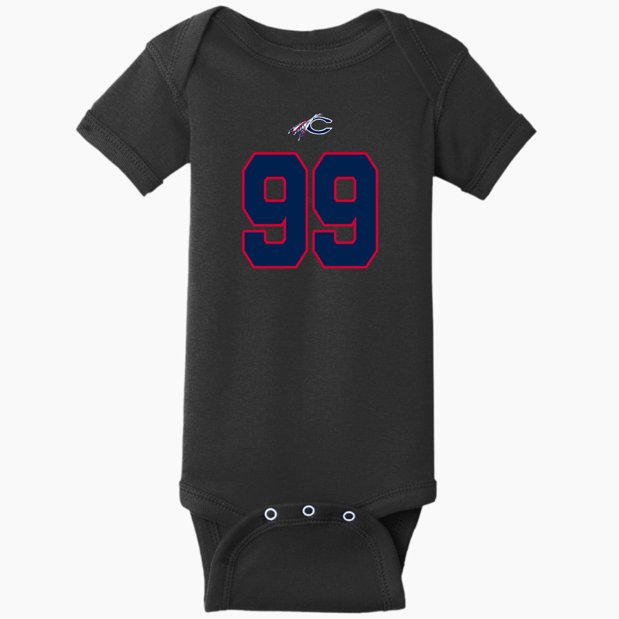 Camden War Eagles <span class="pdp-name-mascot">Camden Eagles</span> Rabbit Skins Infant Short Sleeve Baby Rib Onesie