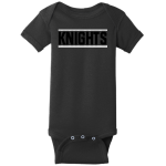 LAKESIDE HIGH SCHOOL KNIGHTS <span class="pdp-name-mascot">LAKESIDE KNIGHTS</span> Rabbit Skins Infant Short Sleeve Baby Rib Onesie Front Thumbnail