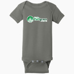 Nebraska Turfgrass Association Association Rabbit Skins Infant Short Sleeve Baby Rib Onesie Front Thumbnail