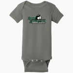 NEW HAMPTON HUSKIES Rabbit Skins Infant Short Sleeve Baby Rib Onesie Front Thumbnail