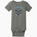 Pearson Panthers <span class="pdp-name-mascot">Pearson School Panthers</span> Rabbit Skins Infant Short Sleeve Baby Rib Onesie Front Thumbnail