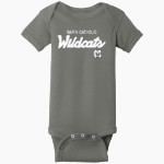 Marin Catholic Wildcats Rabbit Skins Infant Short Sleeve Baby Rib Onesie Front Thumbnail