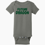 Drew Dragons <span class="pdp-name-mascot">Drew School Dragons</span> Rabbit Skins Infant Short Sleeve Baby Rib Onesie Front Thumbnail