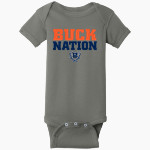 Dakota Bucks Bucks <span class="pdp-name-mascot">Bismarck Bucks</span> Rabbit Skins Infant Short Sleeve Baby Rib Onesie Front Thumbnail