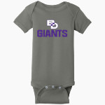 Ben Davis Giants Rabbit Skins Infant Short Sleeve Baby Rib Onesie Front Thumbnail
