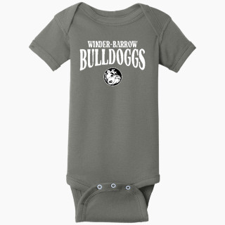 Rabbit Skins Infant Short Sleeve Baby Rib Onesie