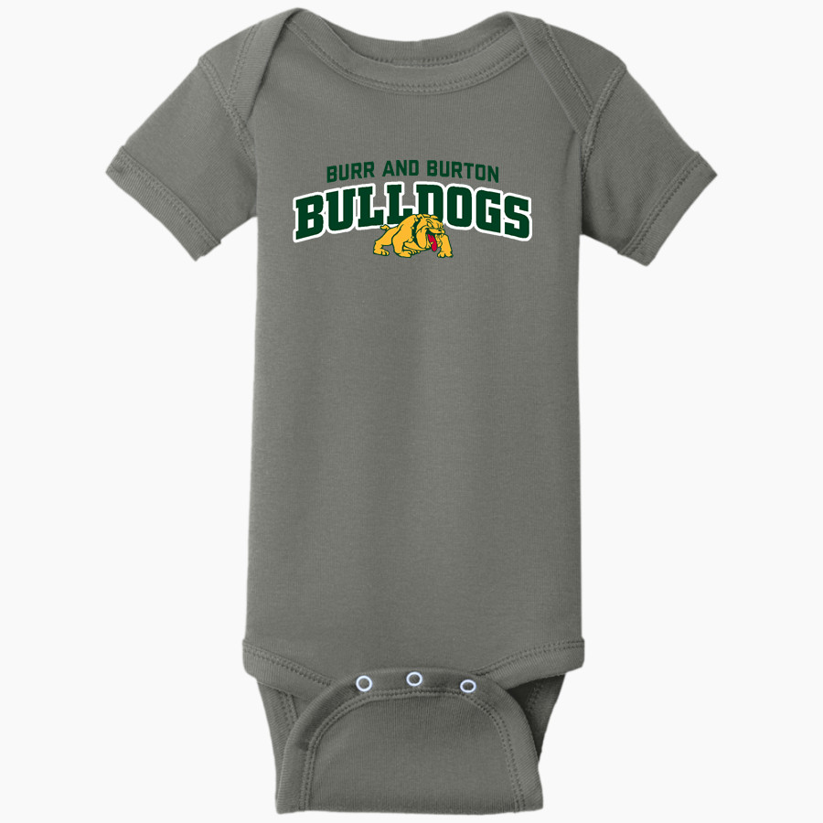 BURR AND BURTON ACADEMY The Official Online Store Rabbit Skins Infant Short Sleeve Baby Rib Onesie