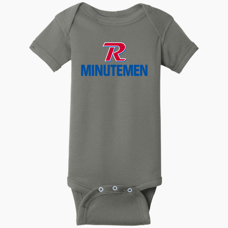 REVERE MINUTEMEN ONLINE STORE Rabbit Skins Infant Short Sleeve Baby Rib Onesie