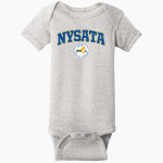 New York State Athletic Trainers' Association <span class="pdp-name-mascot">New York State Athletic Trainers' Association</span> Rabbit Skins Infant Short Sleeve Baby Rib Onesie Front Thumbnail