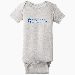 Rabbit Skins Infant Short Sleeve Baby Rib Onesie