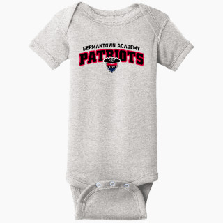 Rabbit Skins Infant Short Sleeve Baby Rib Onesie