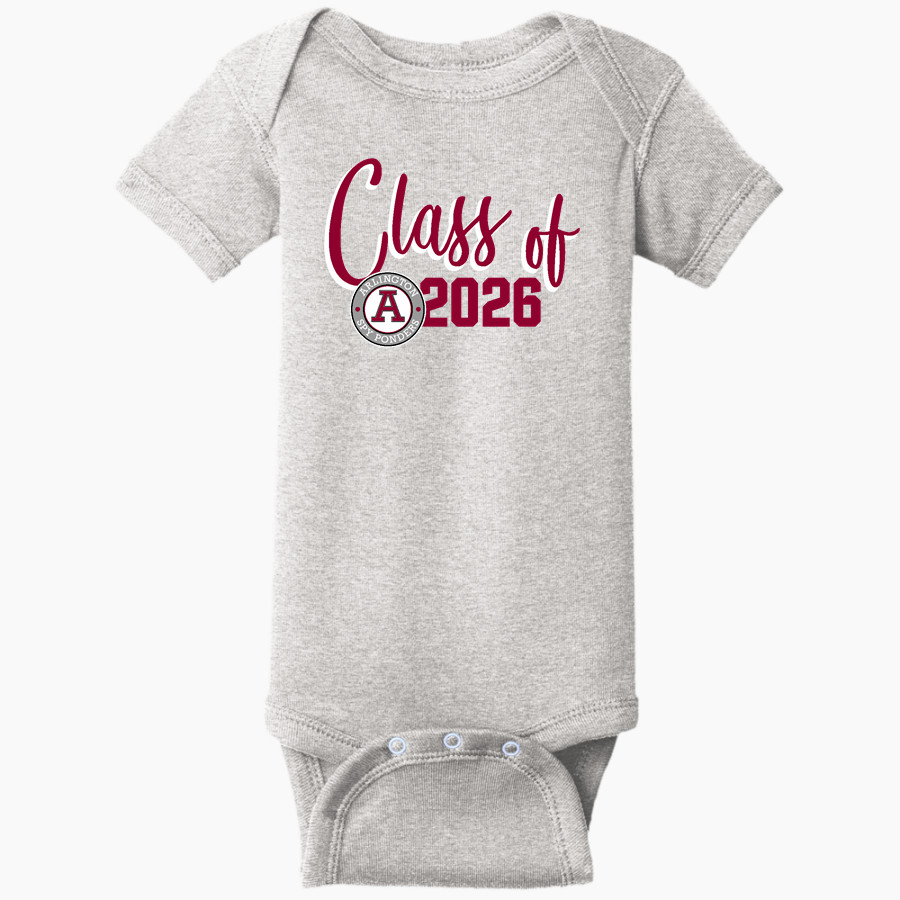 ARLINGTON HIGH SCHOOL SPY PONDERS Rabbit Skins Infant Short Sleeve Baby Rib Onesie