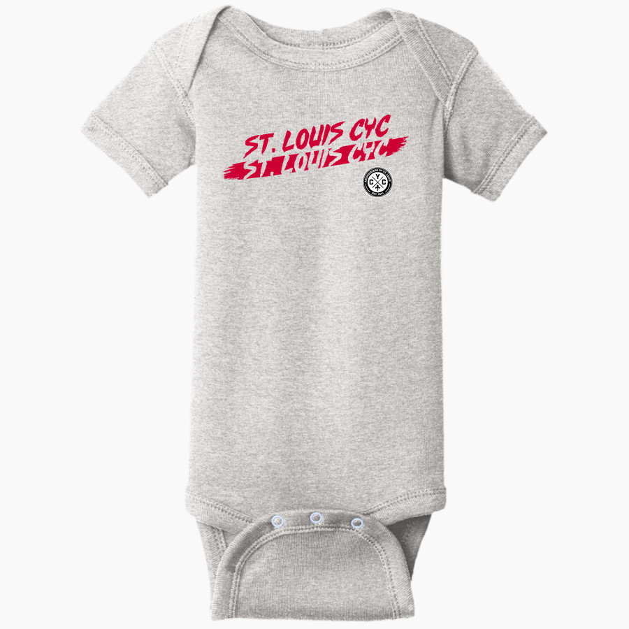 St. Louis CYC St. Louis CYC <span class="pdp-name-mascot">CYC St. Louis</span> Rabbit Skins Infant Short Sleeve Baby Rib Onesie
