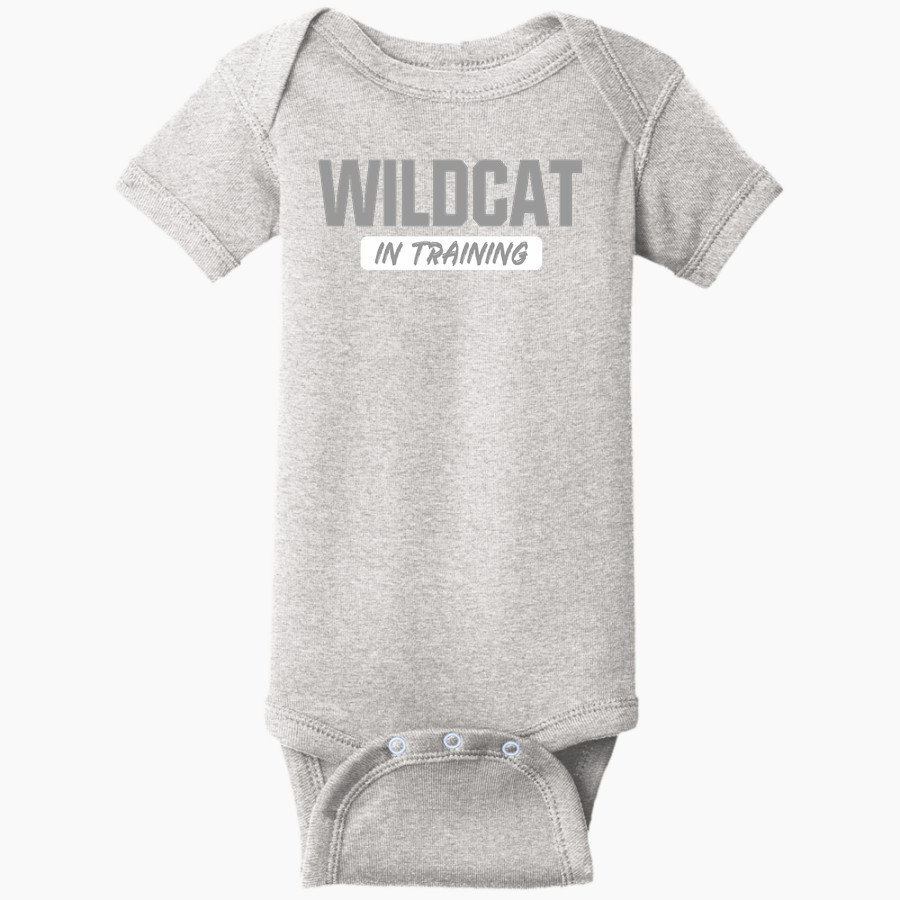 PARIS HIGH SCHOOL WILDCATS <span class="pdp-name-mascot">PARIS WILDCATS</span> Rabbit Skins Infant Short Sleeve Baby Rib Onesie