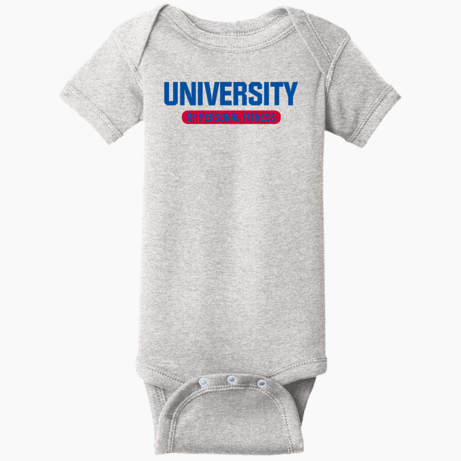 University of Personal Fitness University of Personal Fitness <span class="pdp-name-mascot">University of Personal Fitness</span> Rabbit Skins Infant Short Sleeve Baby Rib Onesie